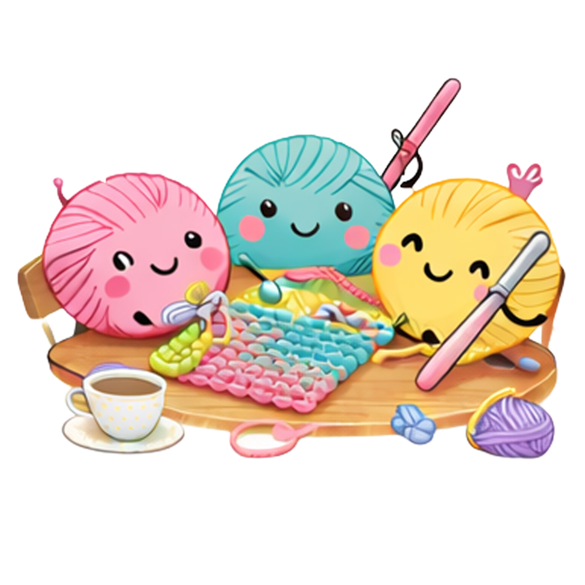 Small group crochet class
